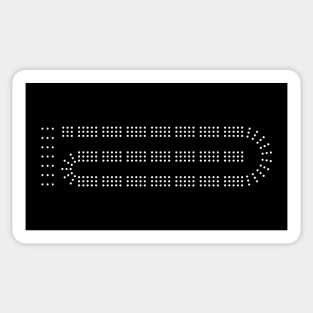 Cribbage Board Pattern Sticker